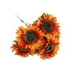 Cross-border best-selling 5 Latin sunflowers for simple living room table decoration and home living room decoration flower arrangement Item Picture